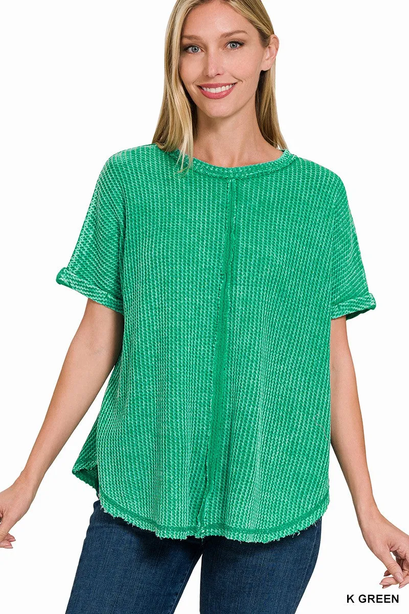 Baby Waffle Short Sleeve Top