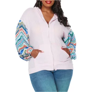baea Women's Thermal Knit Full-Zip Hooded Hoodie