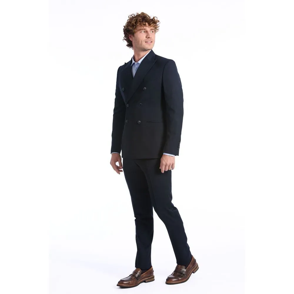 Baldinini Trend Blue Wool Suit