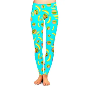 Bananas and Burgers Leggings