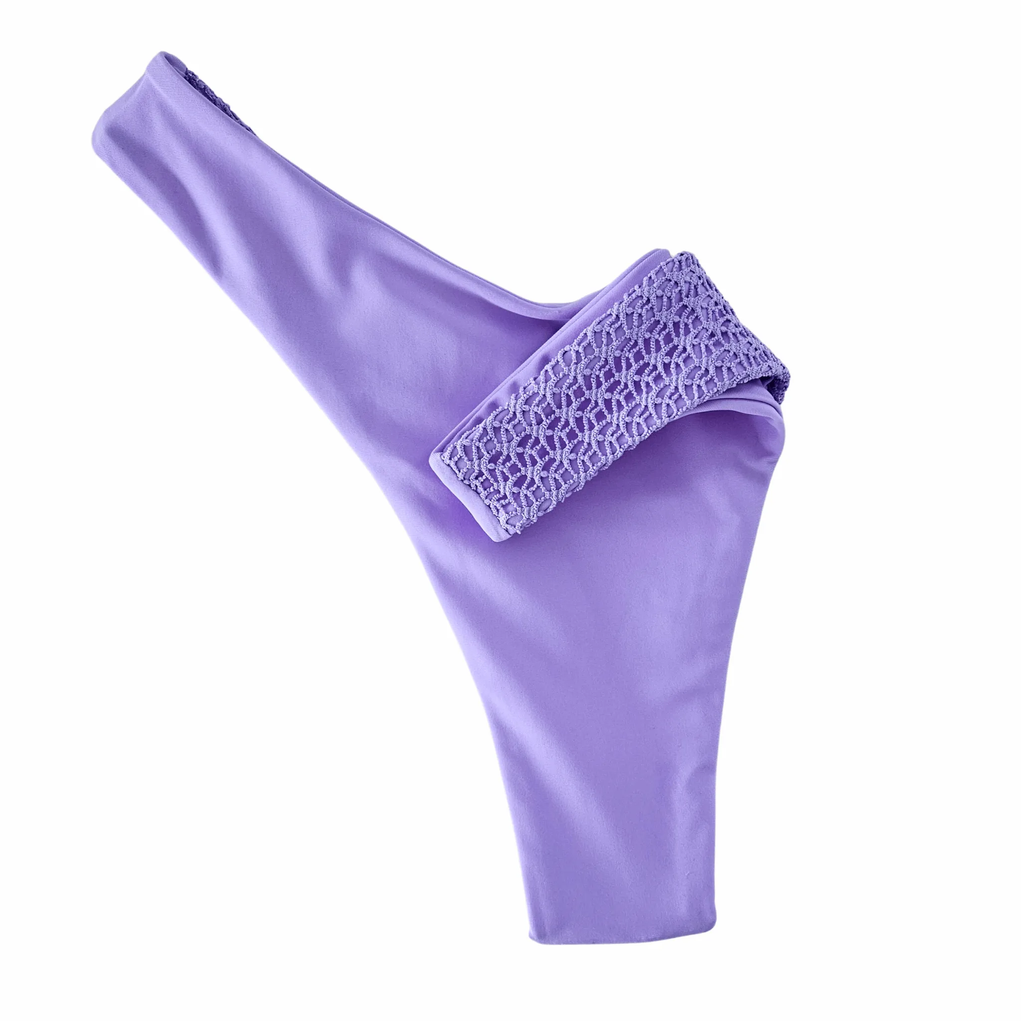 Bandeau Textured Tube Top Thong Bikini Set