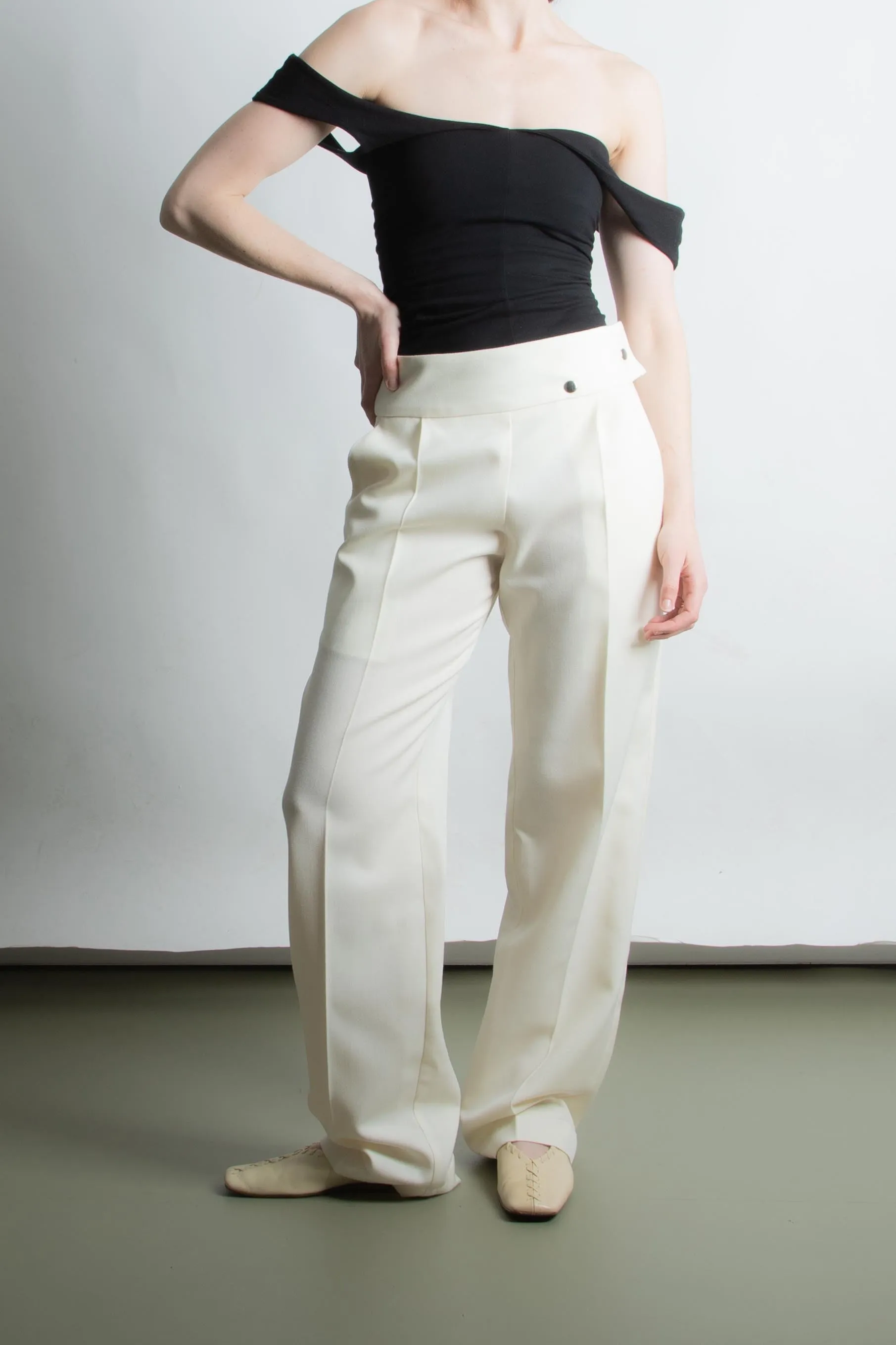 Beatrix Trousers - Off-white (PO)