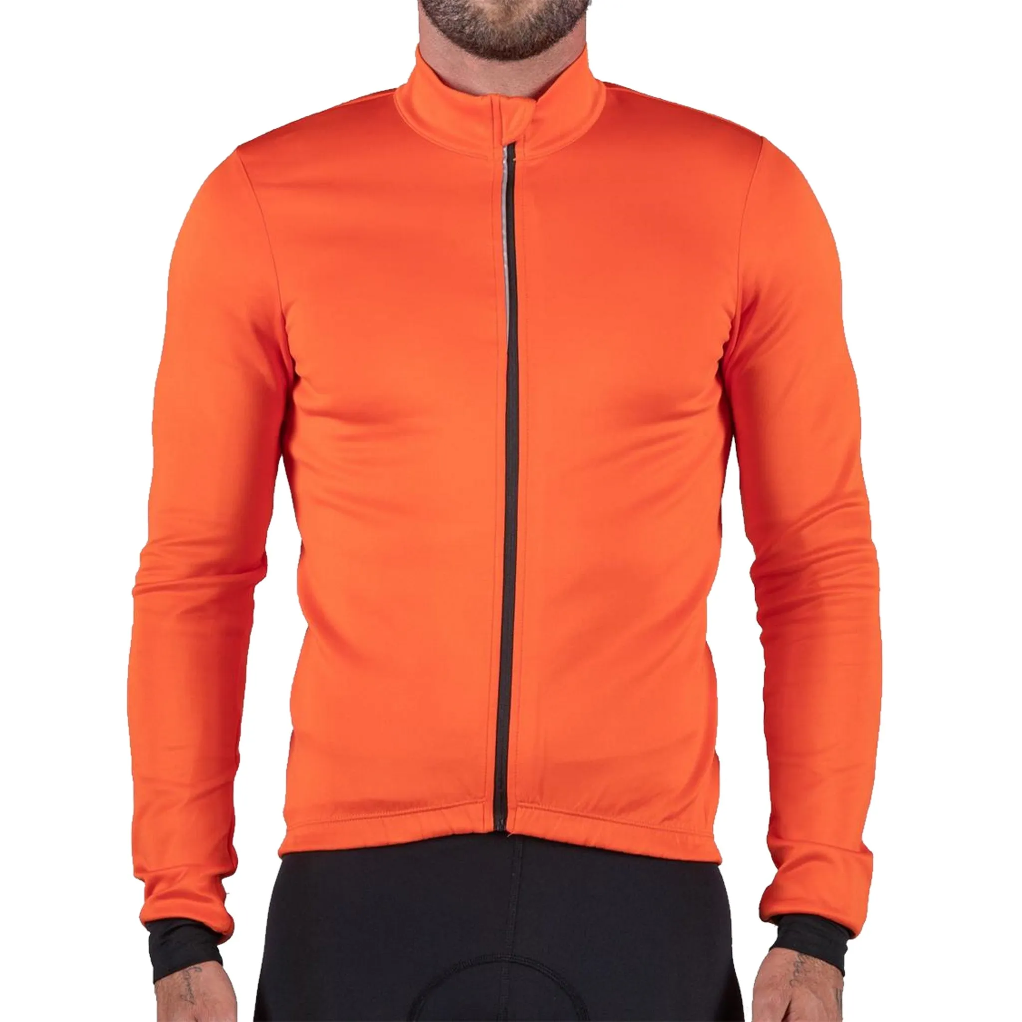 Bellwether Men's Prestige Thermal Long Sleeve Jersey Orange