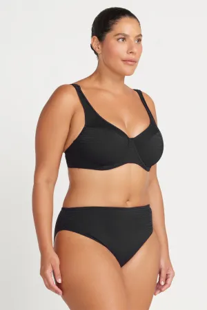 Black Aria Monet Mid Rise Swim Pant