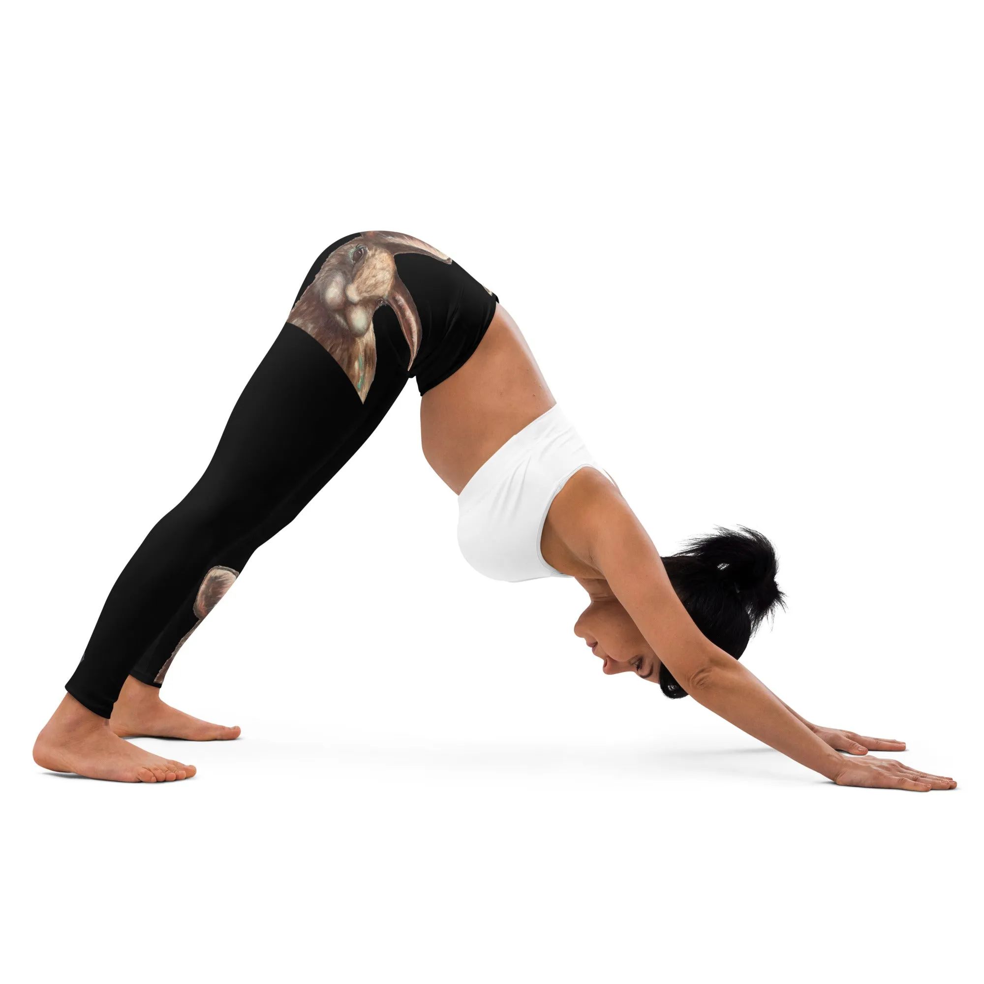Black Bunny Yoga Leggings