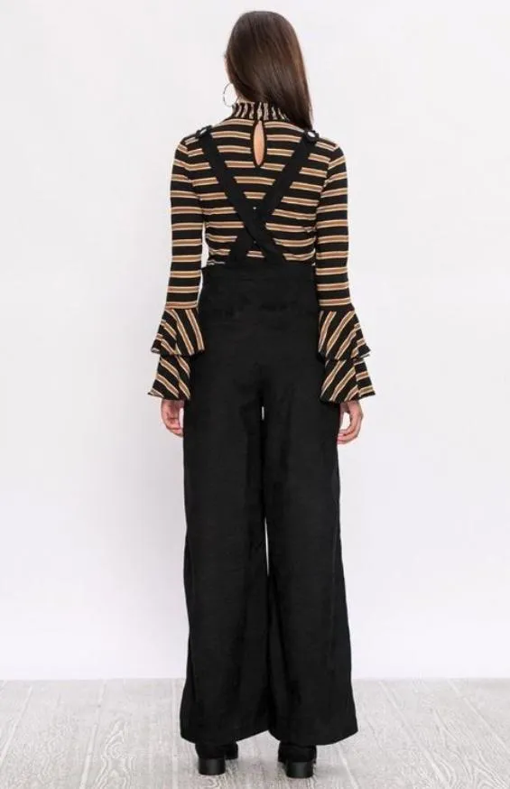 Black Corduroy Jumpsuit