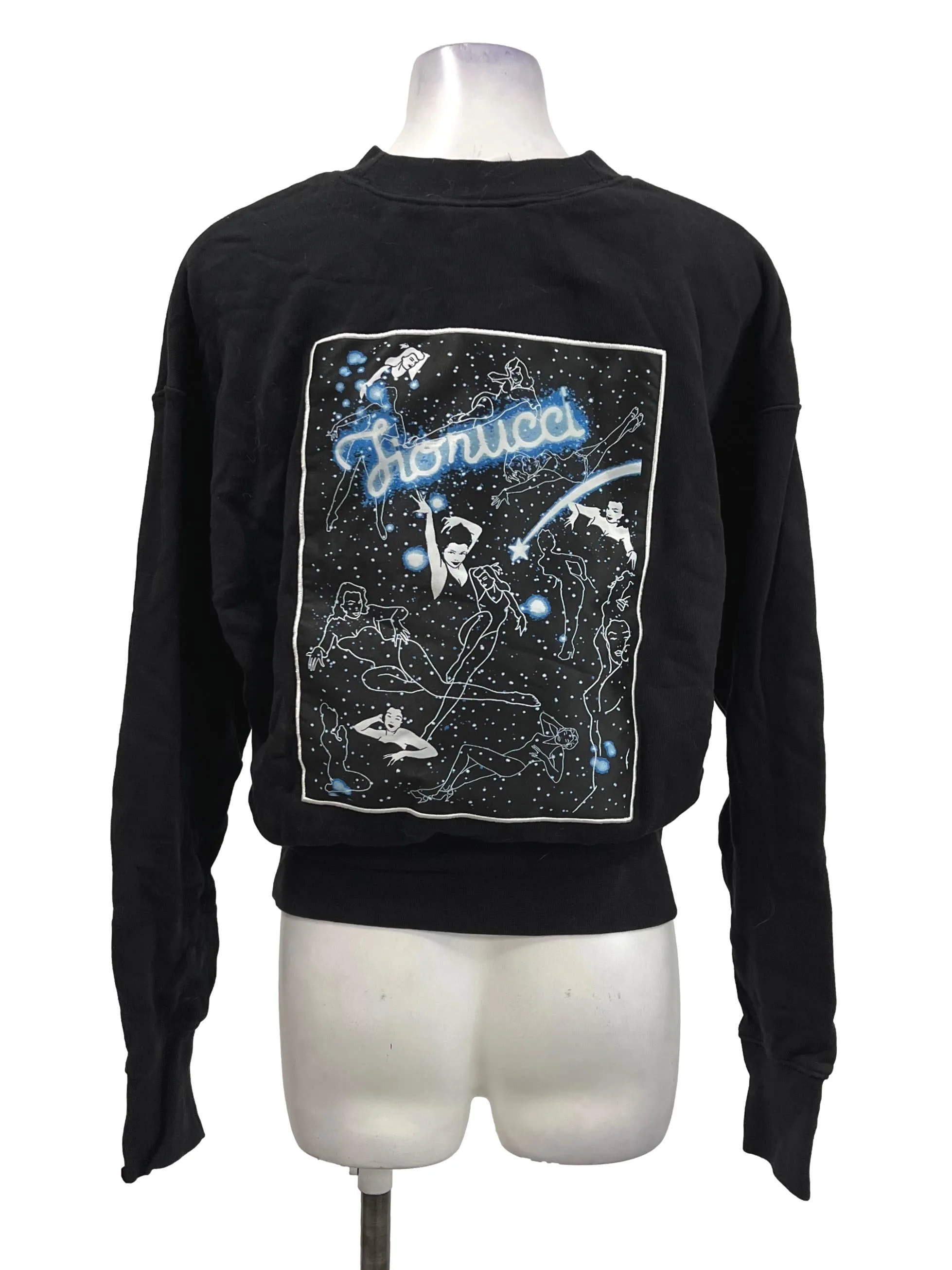 Black Graphic Pullover