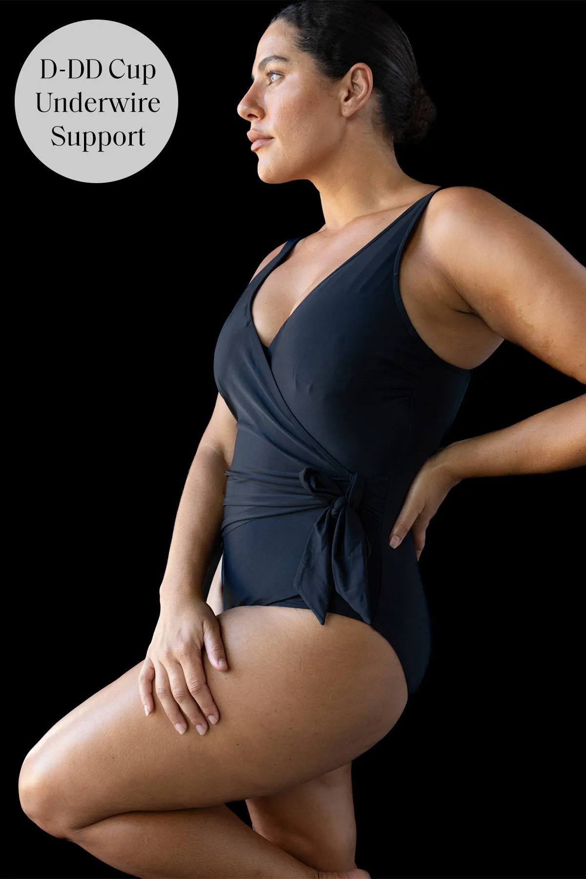 Black Hues Hayes D / DD Cup Underwire One Piece