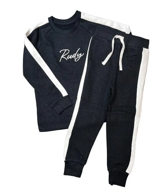 Black personalised Tracksuit