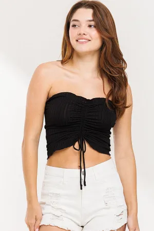 Black Rib Tube Top 3/19/24 8274