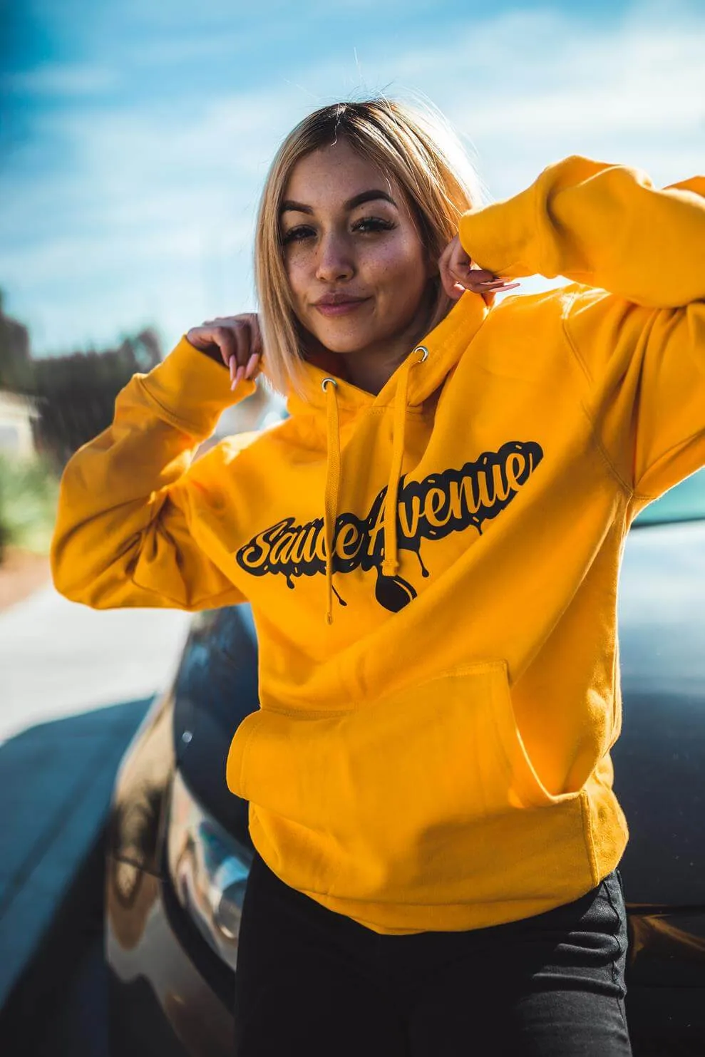 Black SA Drip | Mustard Hoodie