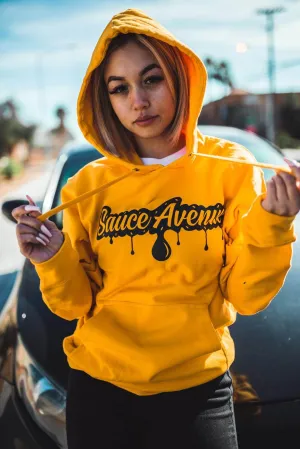 Black SA Drip | Mustard Hoodie