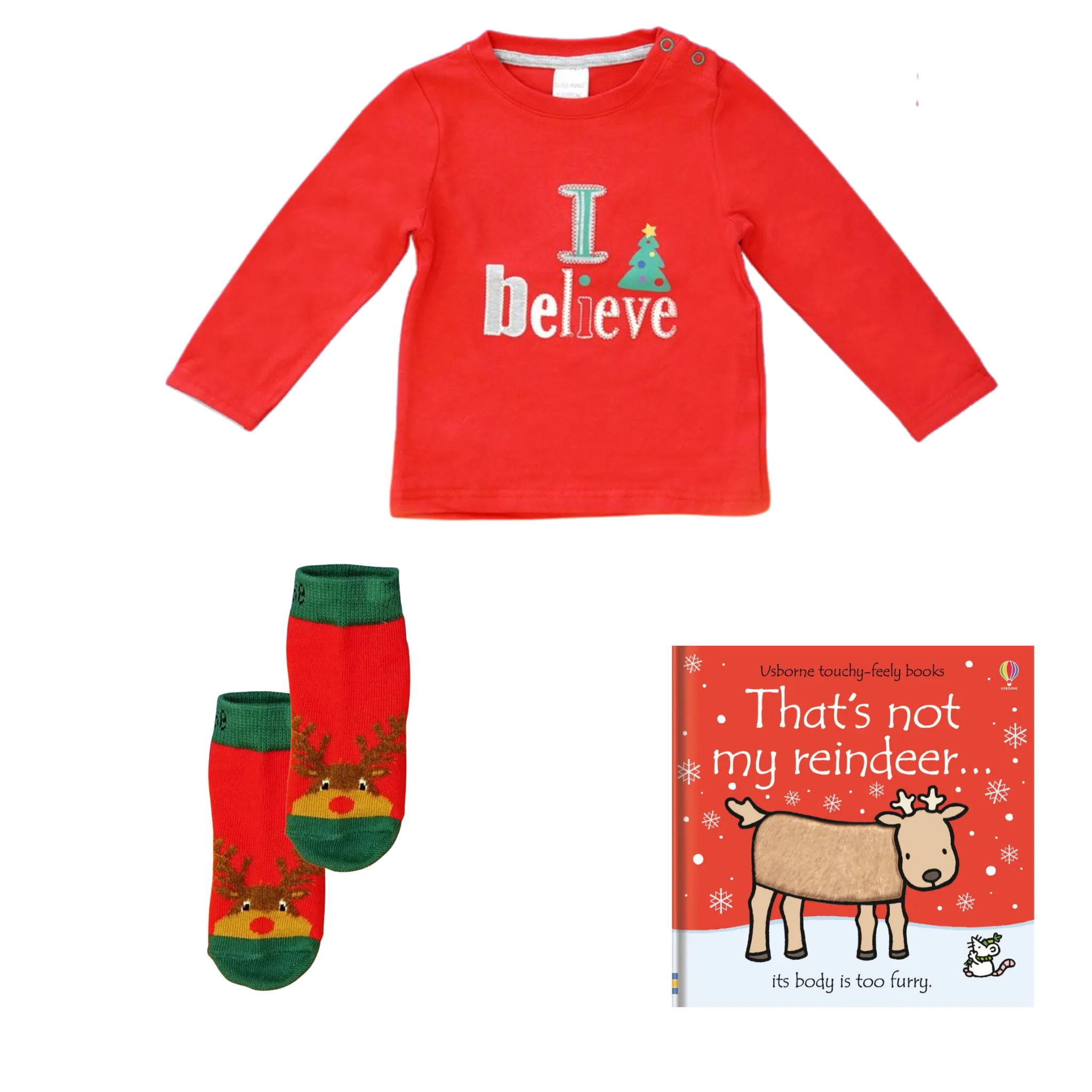 Blade & Rose 3 Piece Red Red  Reindeer Outfit