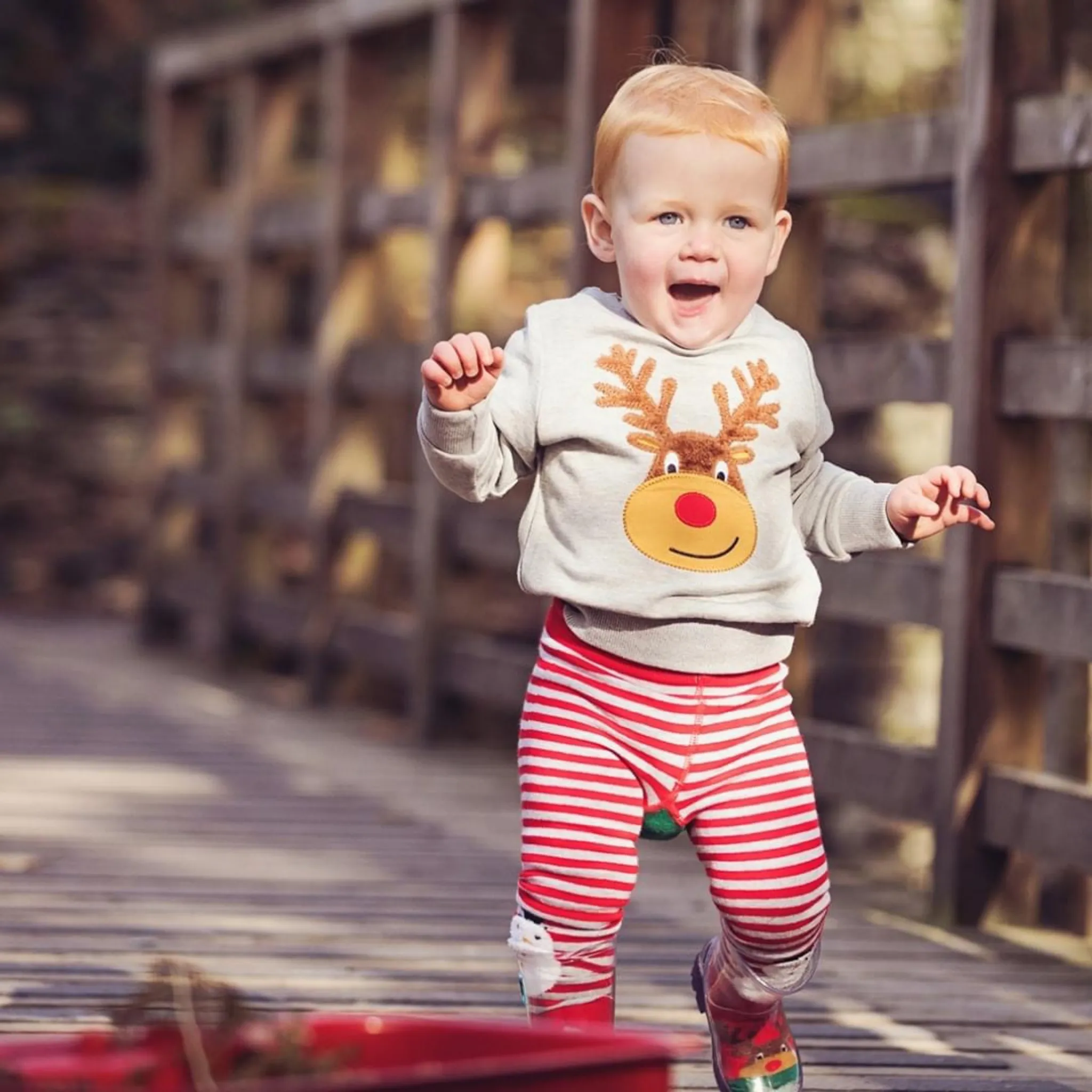 Blade & Rose 3 Piece Red Red  Reindeer Outfit
