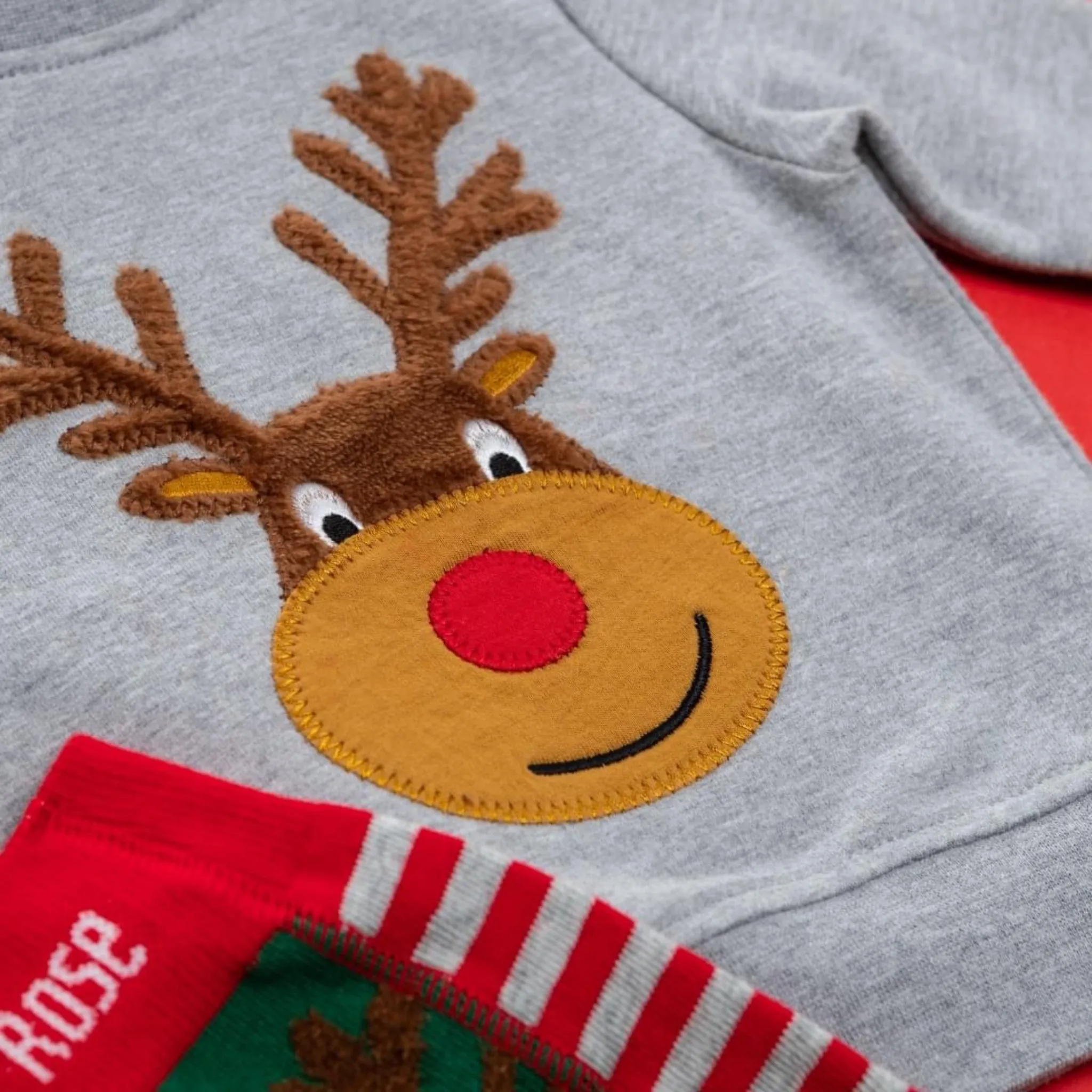 Blade & Rose 3 Piece Red Red  Reindeer Outfit
