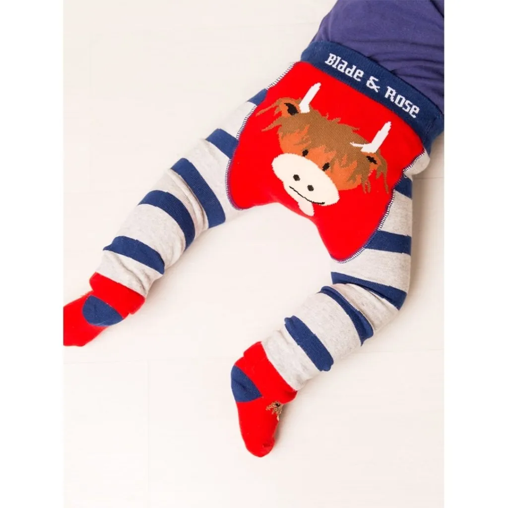 BLADE & ROSE  Hamish Highland Cow Design Leggings