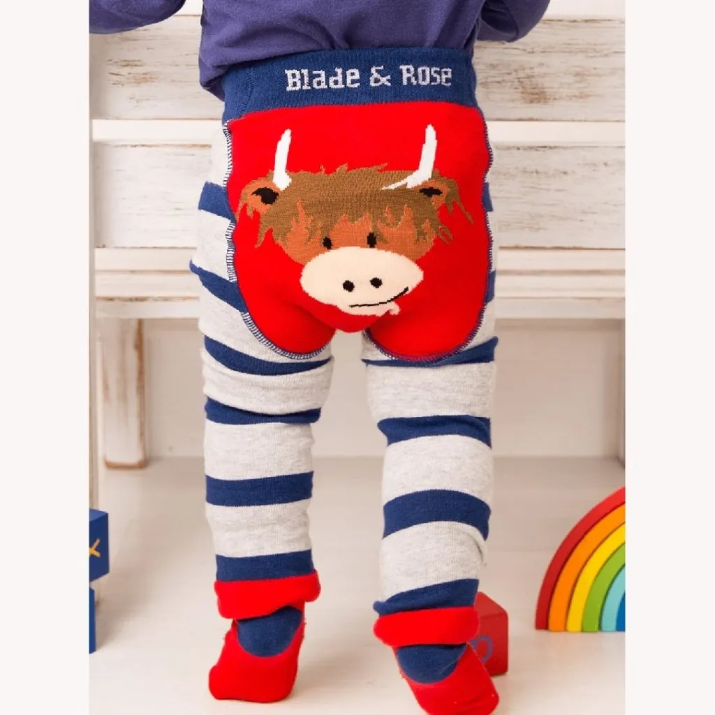 BLADE & ROSE  Hamish Highland Cow Design Leggings