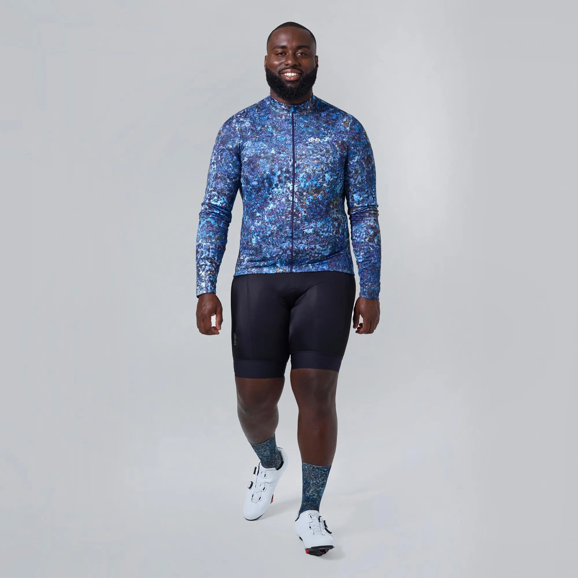 Blok Men’s Long Sleeve Jersey (Aquaba)