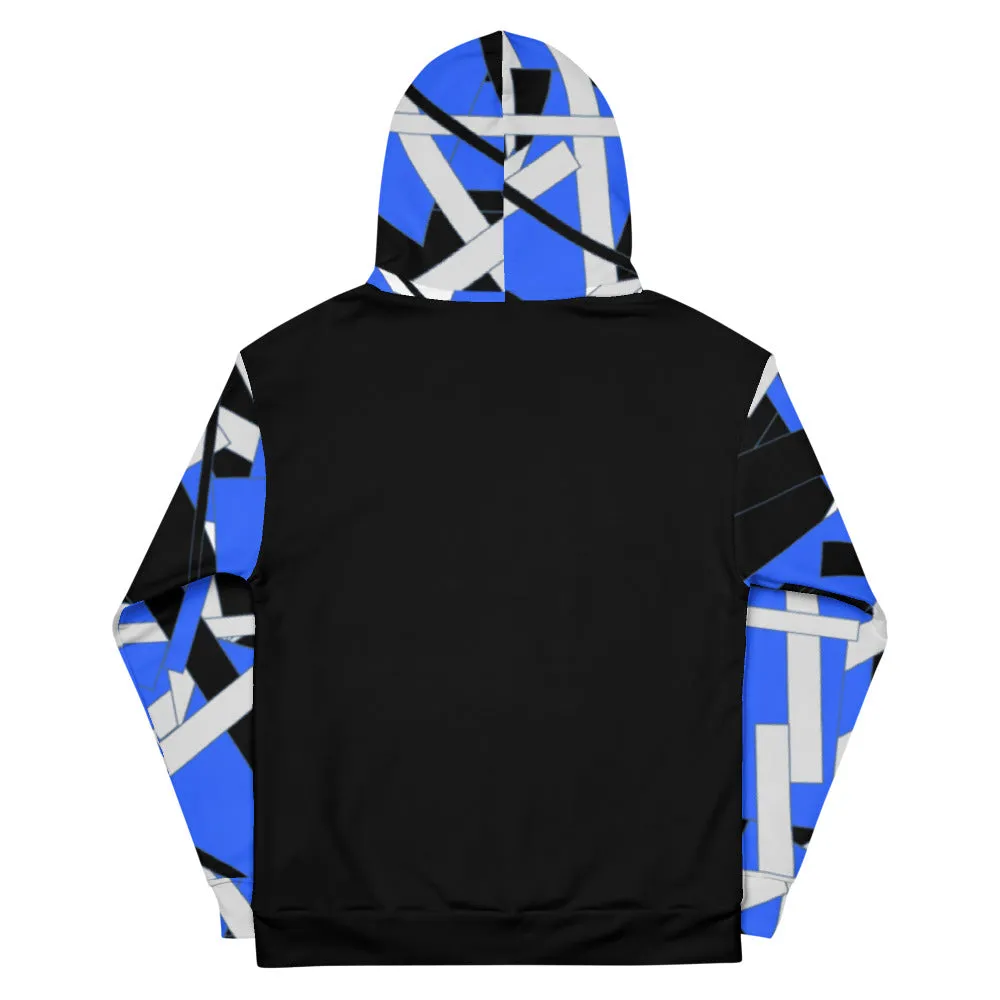 Blue Geometric Unisex Hoodie