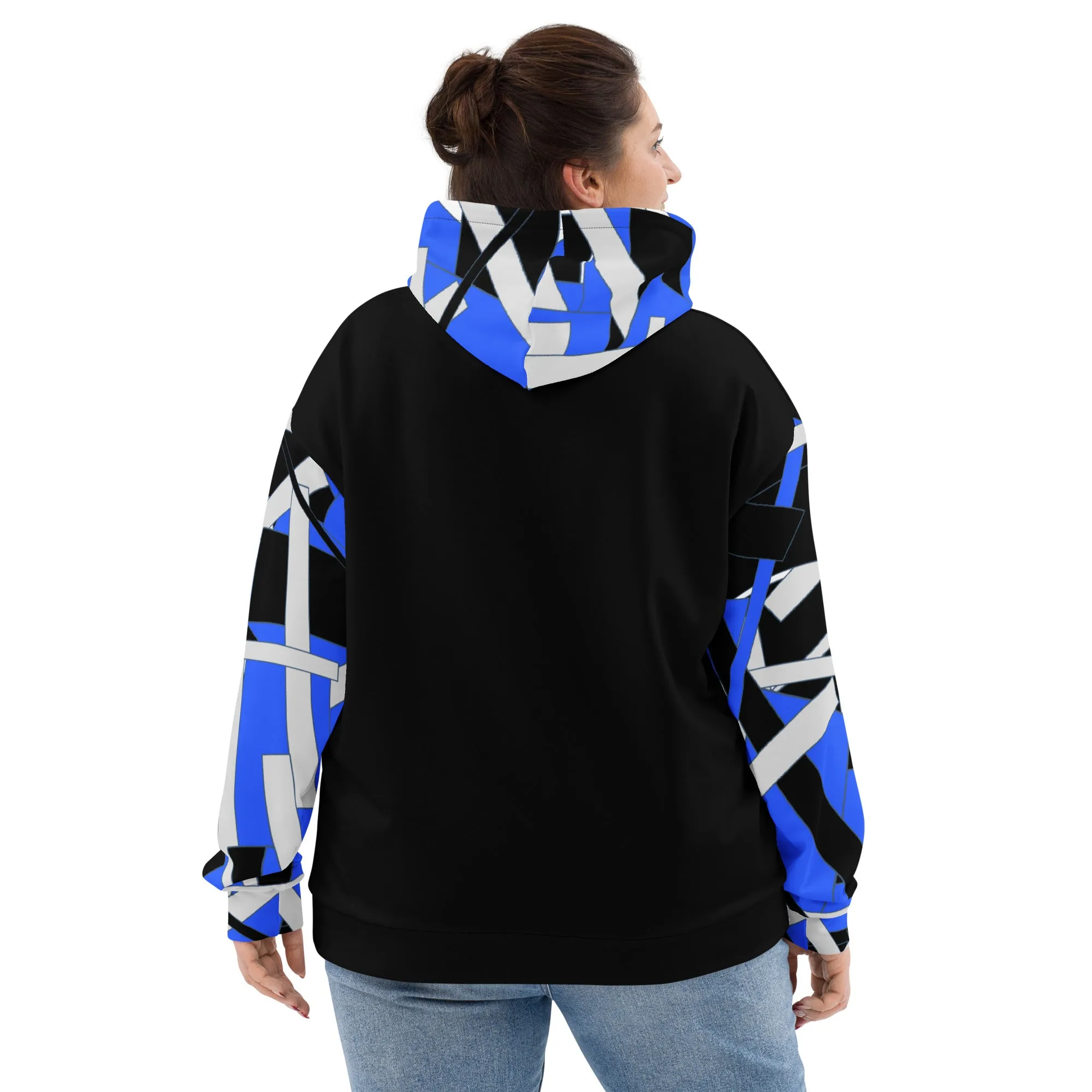 Blue Geometric Unisex Hoodie