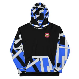 Blue Geometric Unisex Hoodie
