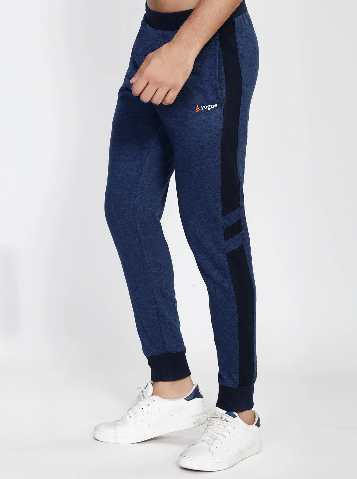 Blue Hooded Tracksuit with Navy Contrast