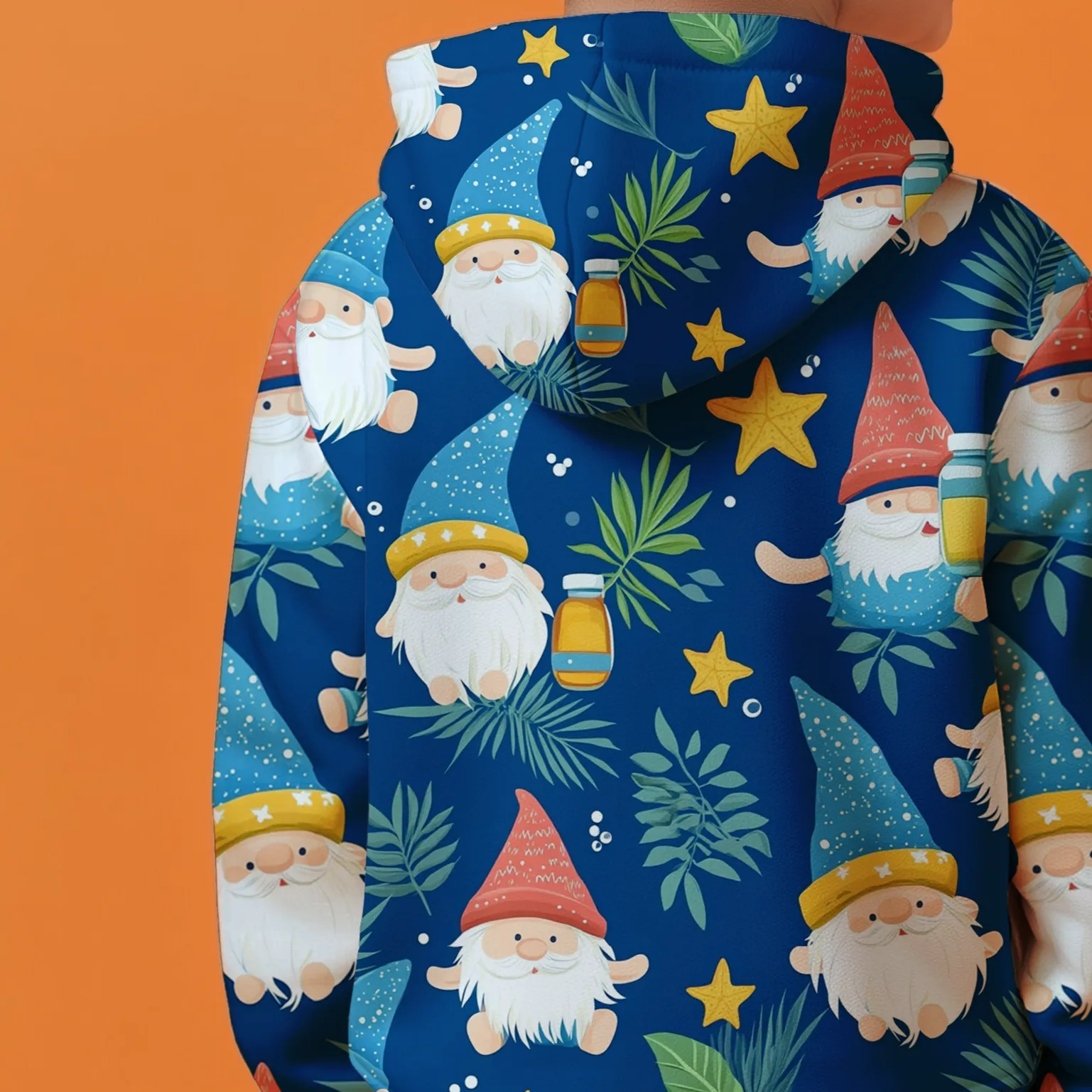 Blue Santa Kids Hoodie