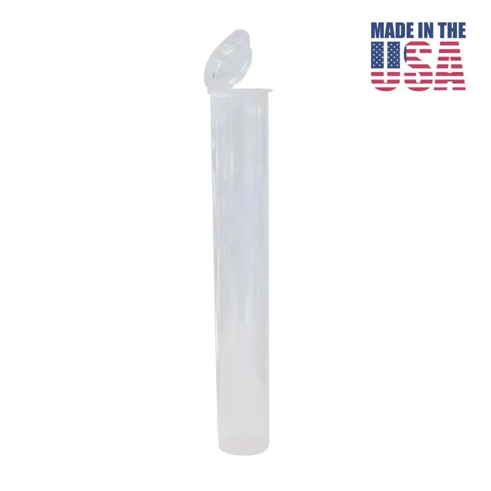Blunt Tube 116mm - Made in USA - Black, White or Clear - (Various Counts)