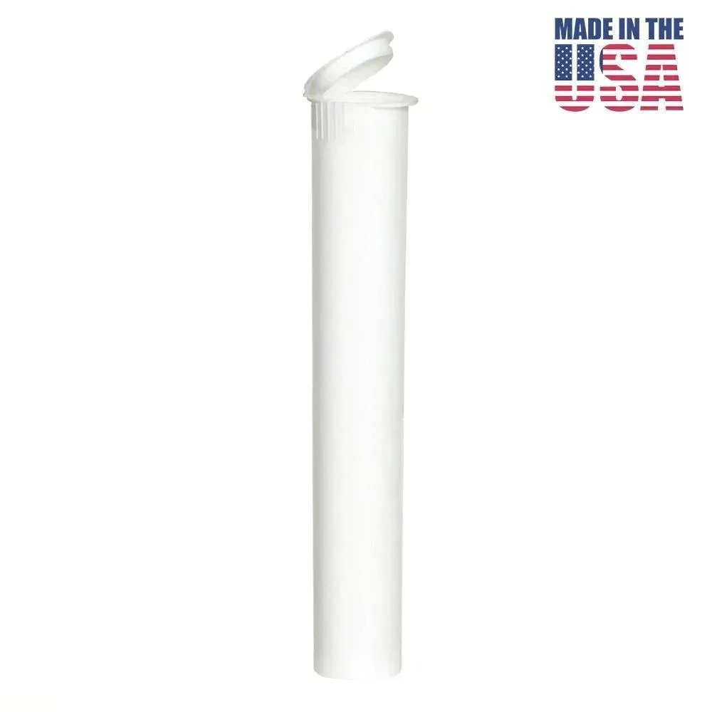 Blunt Tube 116mm - Made in USA - Black, White or Clear - (Various Counts)