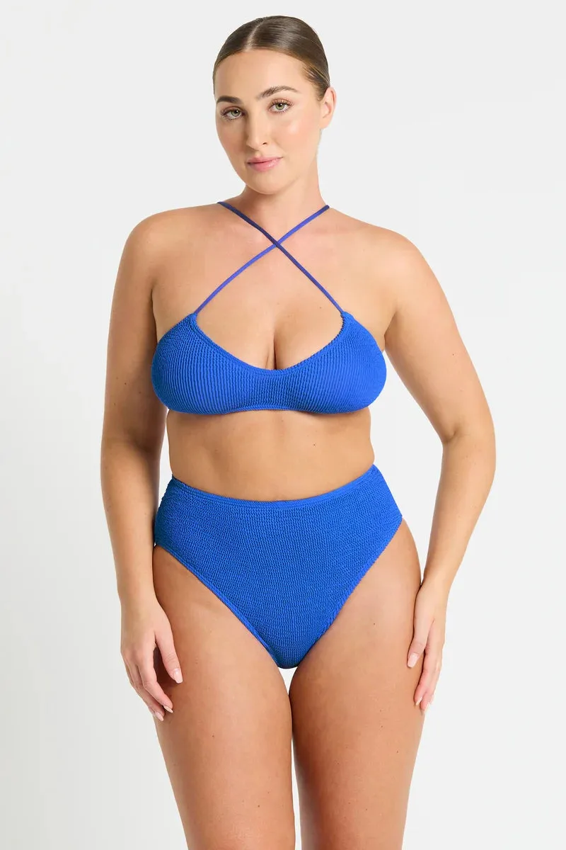 Bond-eye Selena Crop Cobalt Recycled