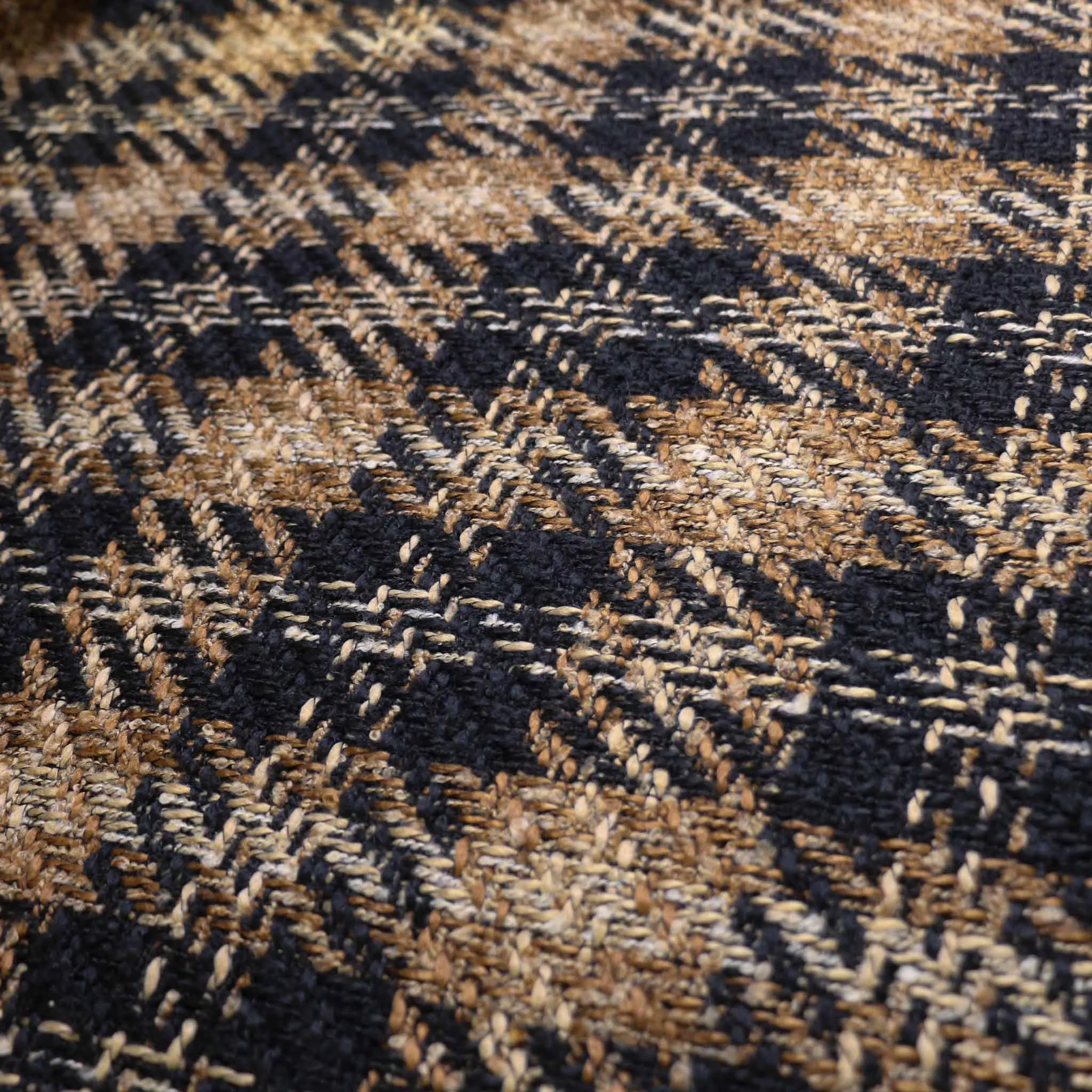 Boucle Fabric - black, beige