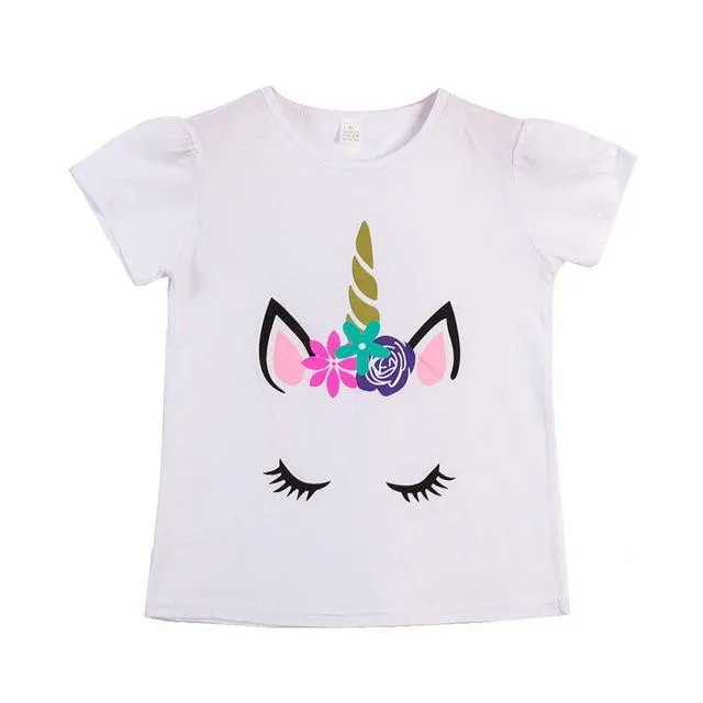 Boys Dinosaur T-shirts Cartoon Printed Girls Tees Children Tops Short-sleeve Clothes for Summer Kids Outfits