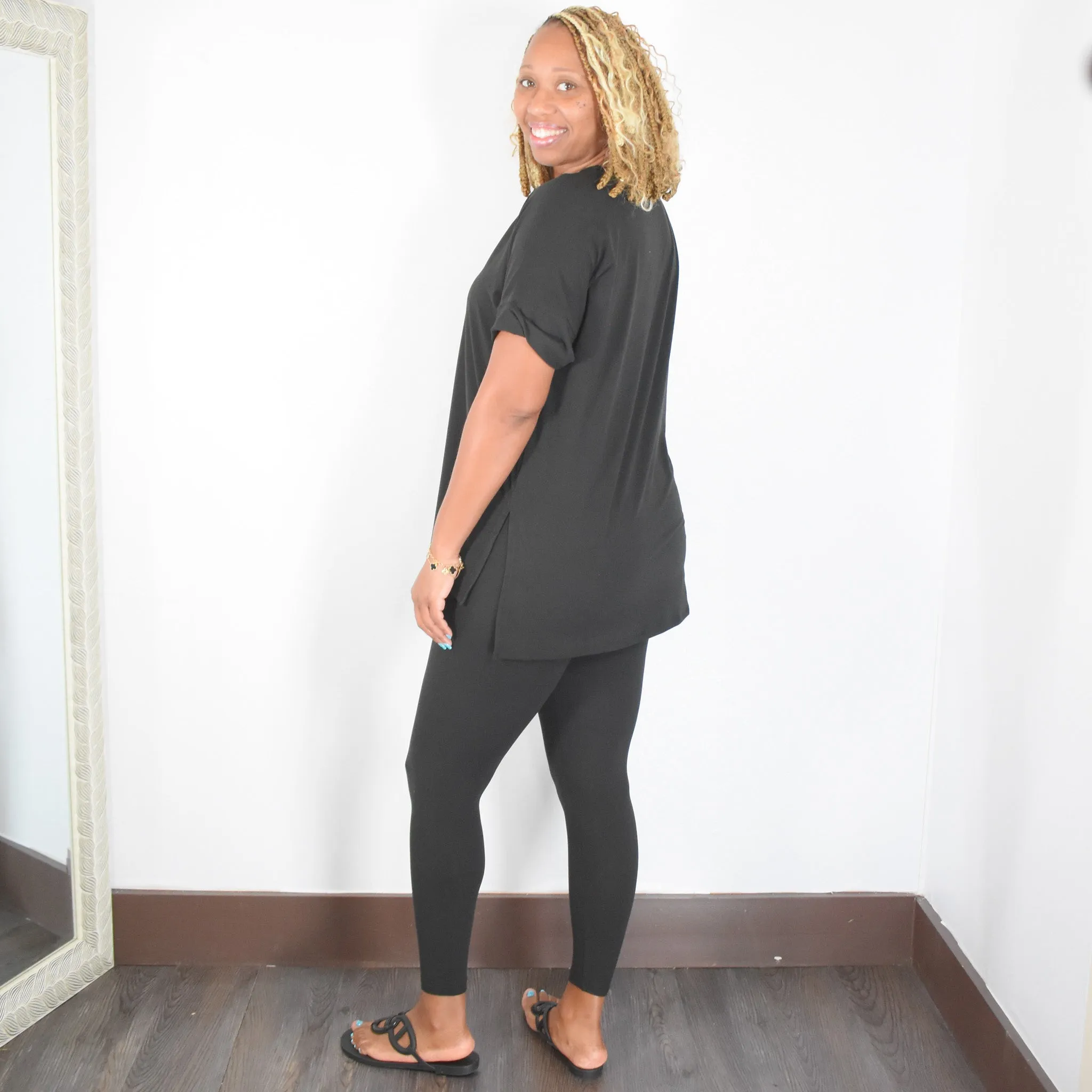 Breathless | High waist Legging Set - Black