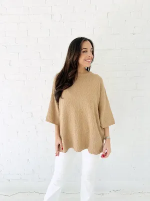Breeze By Oversized Top - KHAKI