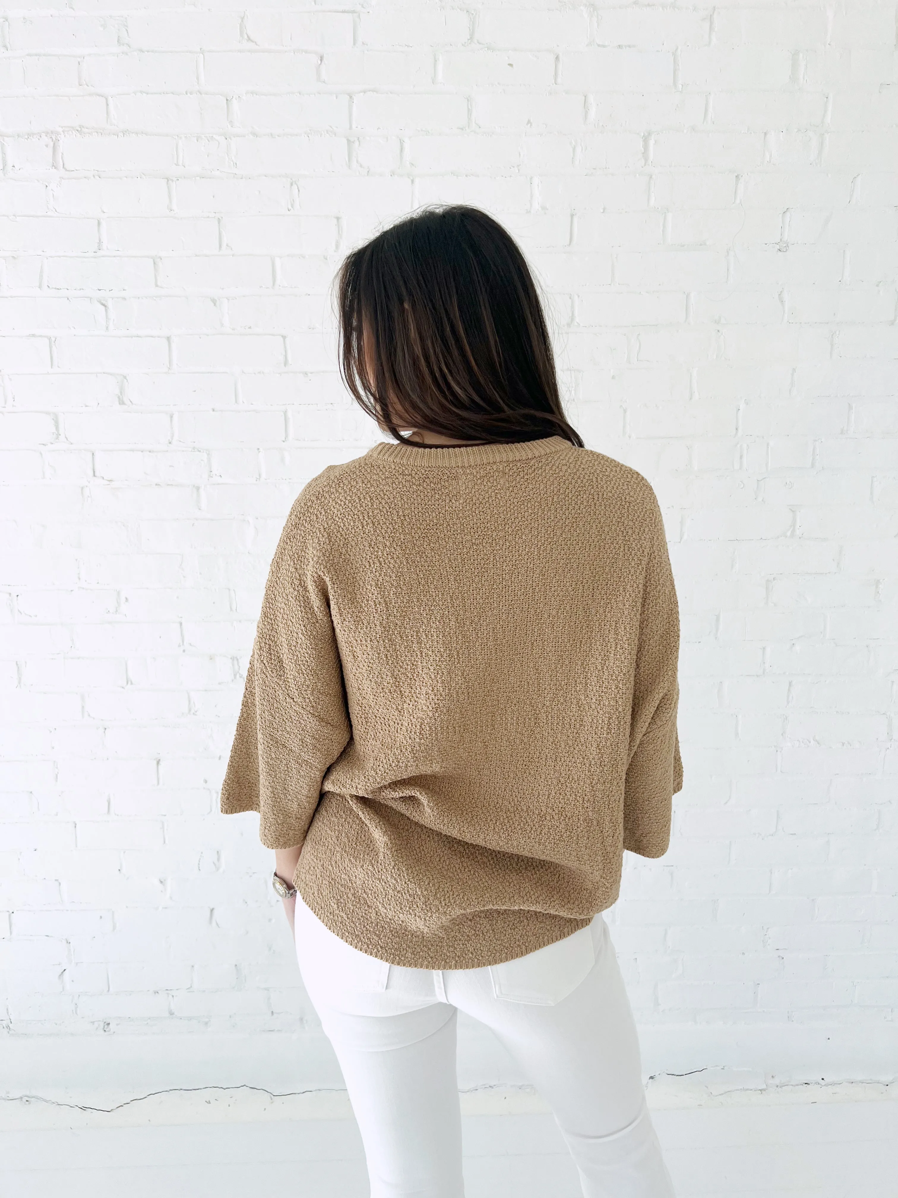 Breeze By Oversized Top - KHAKI