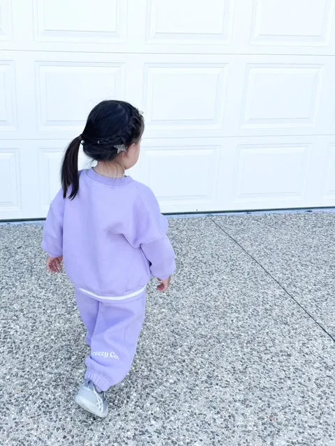 Breezy Co. - Fleece Tracksuit | Lilac