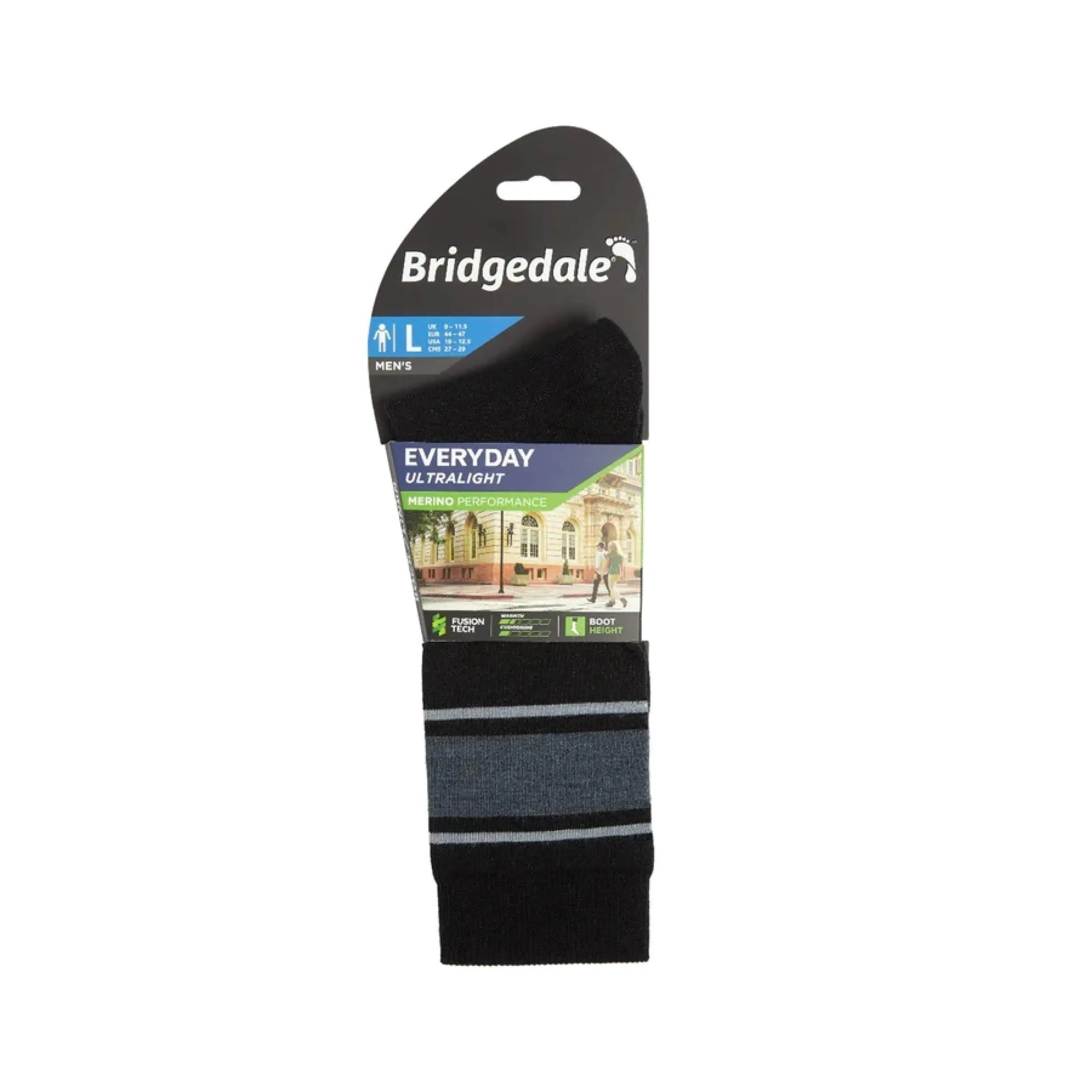 Bridgedale Mens Everyday Sock Performance Boot Liner Socks