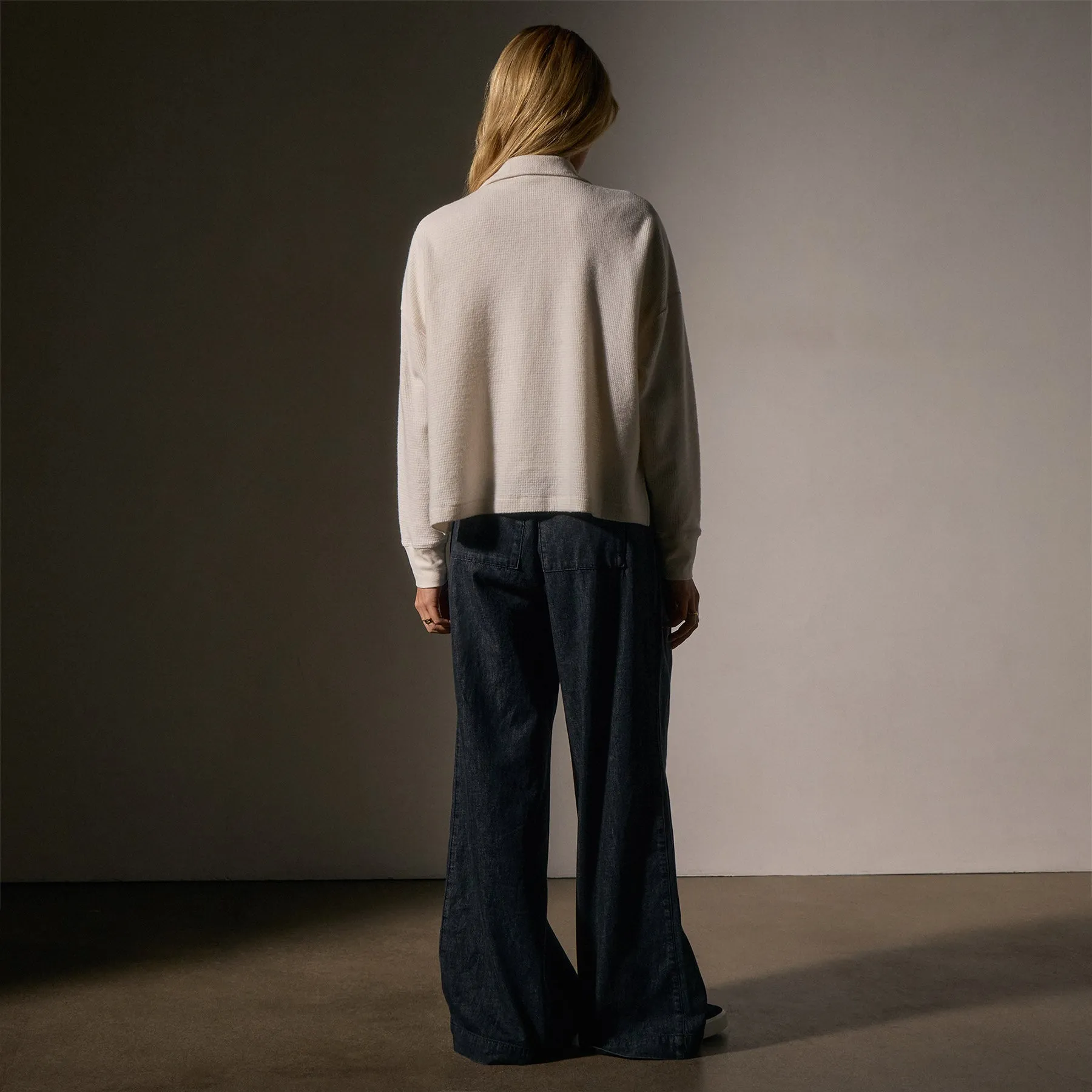 Brushed Thermal Half Zip - Oyster