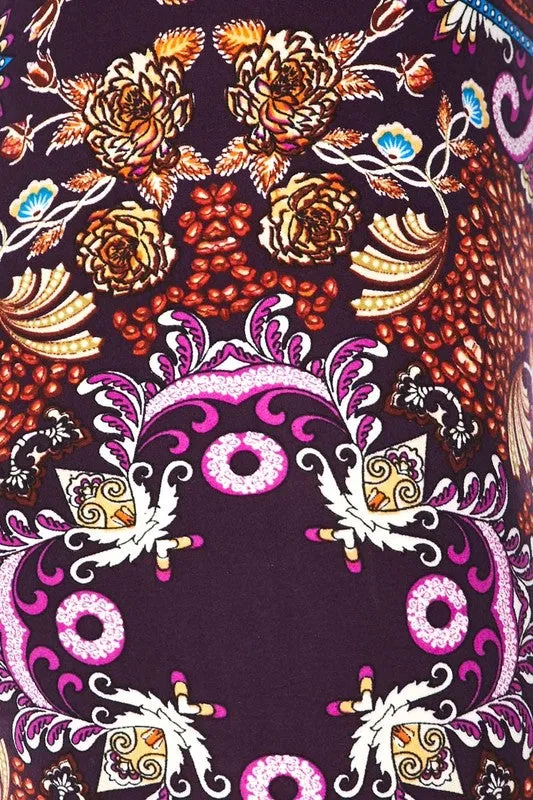 BRYNNE PRINTED LEGGINGS PURPLE*