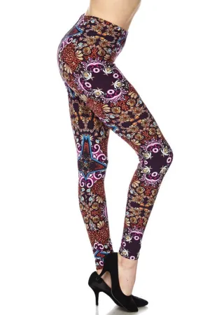 BRYNNE PRINTED LEGGINGS PURPLE*