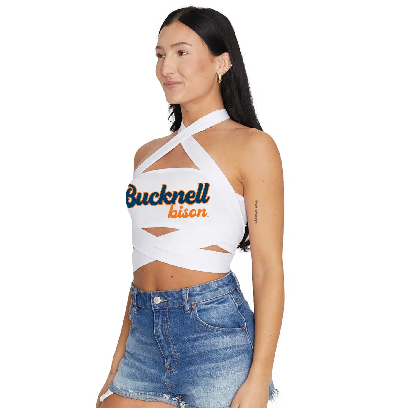 Bucknell White Multi Way Bandeau Top