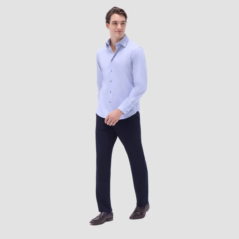 Bugatchi James OoohCotton Long-Sleeve Shirt - Air Blue