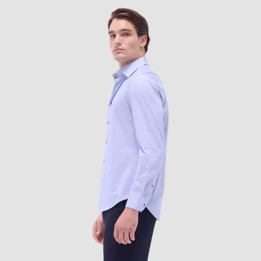 Bugatchi James OoohCotton Long-Sleeve Shirt - Air Blue
