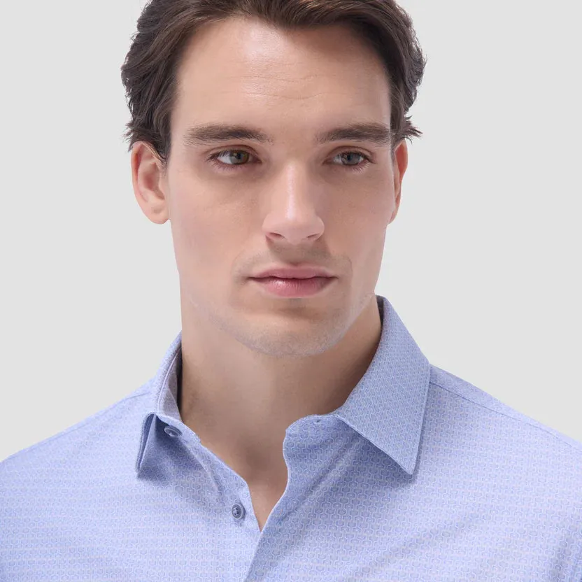 Bugatchi James OoohCotton Long-Sleeve Shirt - Air Blue