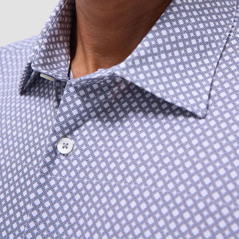 Bugatchi Miles OoohCotton Short-Sleeve Shirt - Platinum