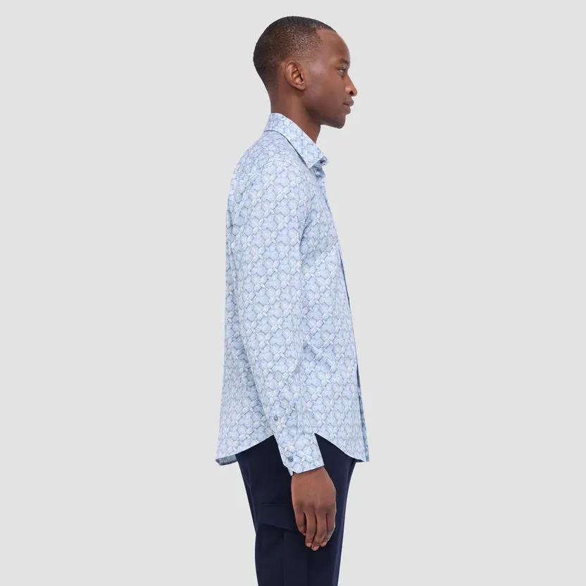 Bugatchi Ooohcotton James Long Sleeve Shirt - Air Blue
