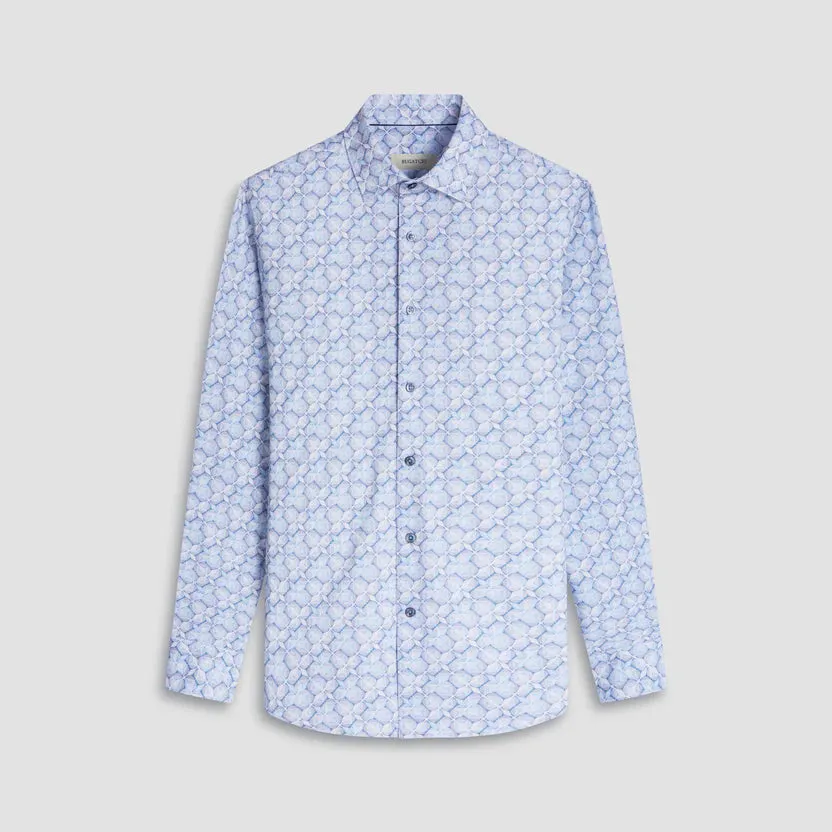 Bugatchi Ooohcotton James Long Sleeve Shirt - Air Blue