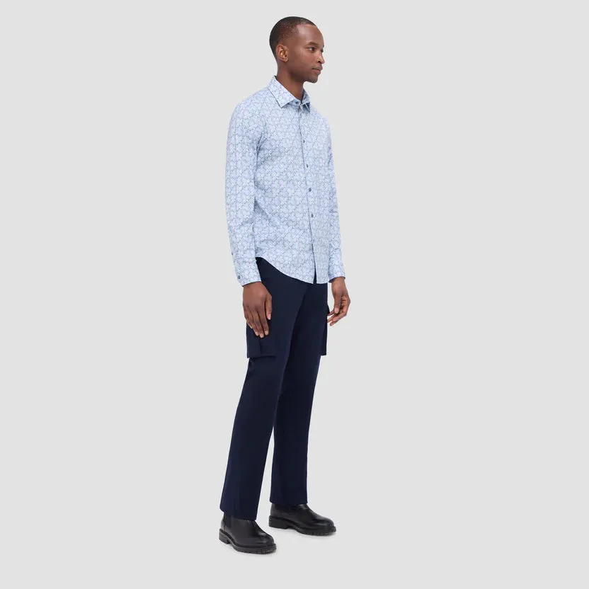Bugatchi Ooohcotton James Long Sleeve Shirt - Air Blue
