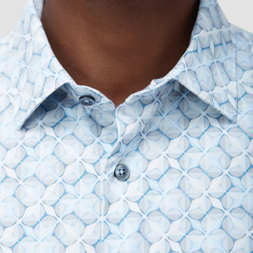 Bugatchi Ooohcotton James Long Sleeve Shirt - Air Blue