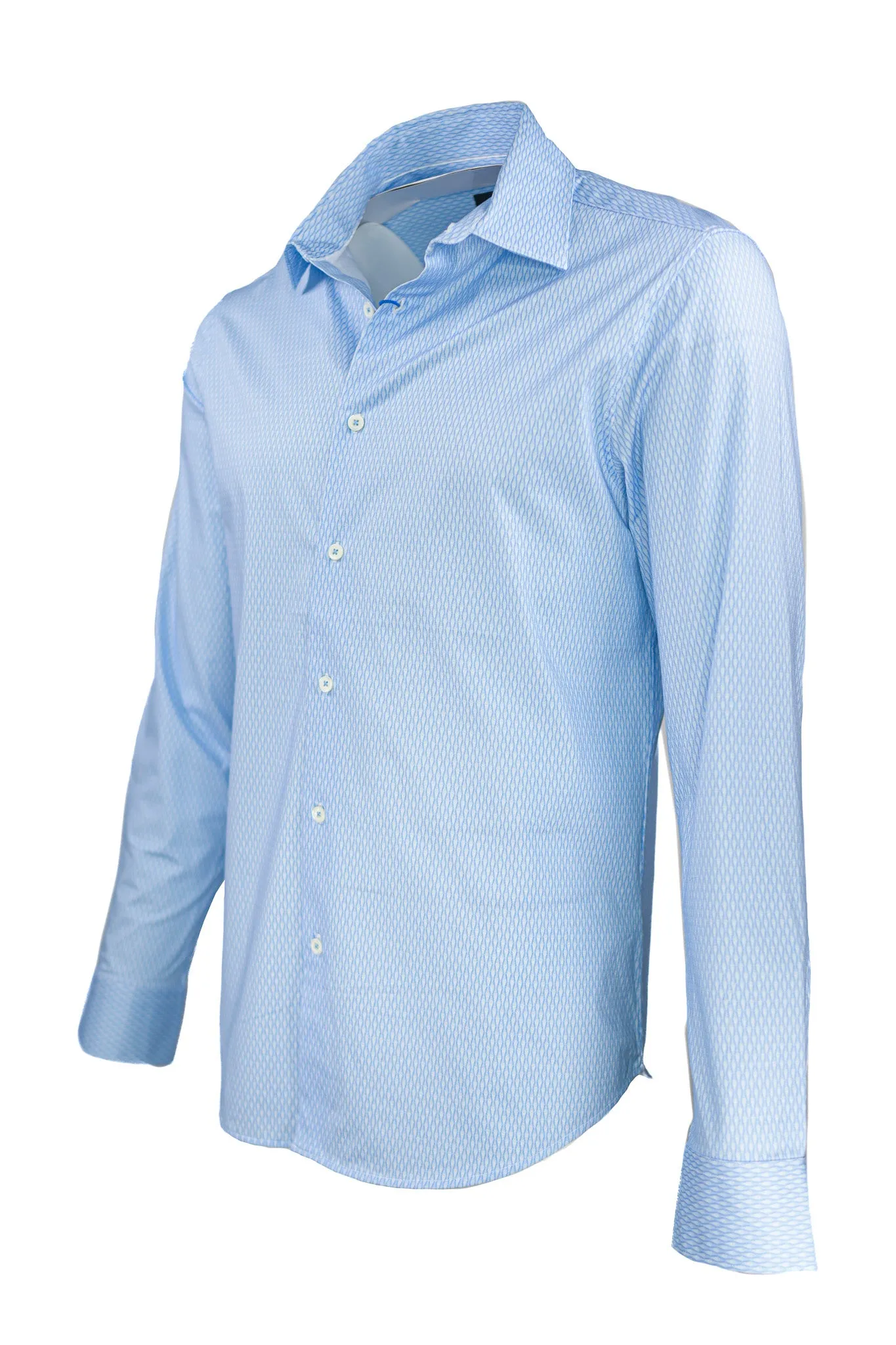 Bugatchi OoohCotton Stretch Geometric Shirt
